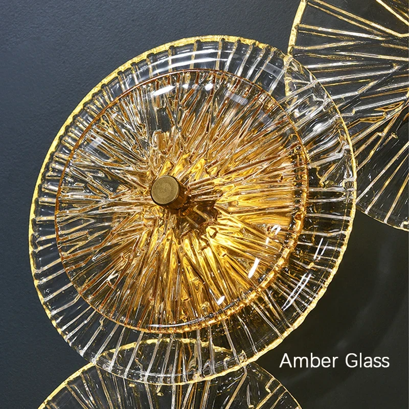 Moderne Glas-Wandleuchte für Wohnzimmer – Orisande