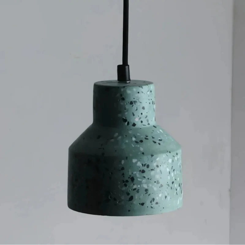 Moderne Pendelleuchte aus Zement fürs Schlafzimmer