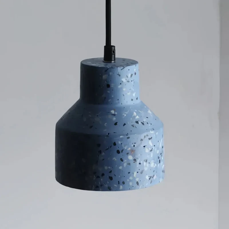 Moderne Pendelleuchte aus Zement fürs Schlafzimmer