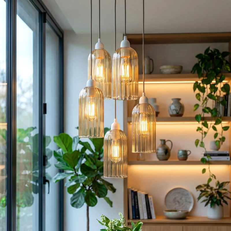 E27-Glaslampenschirm als Ersatz für Decken Pendelleuchten~3618