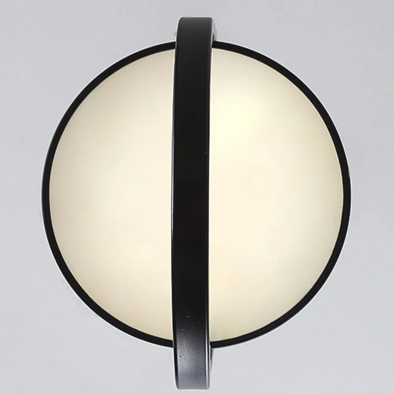 Pendant Light Hanging Light Decorative Oval Metal LED, Black