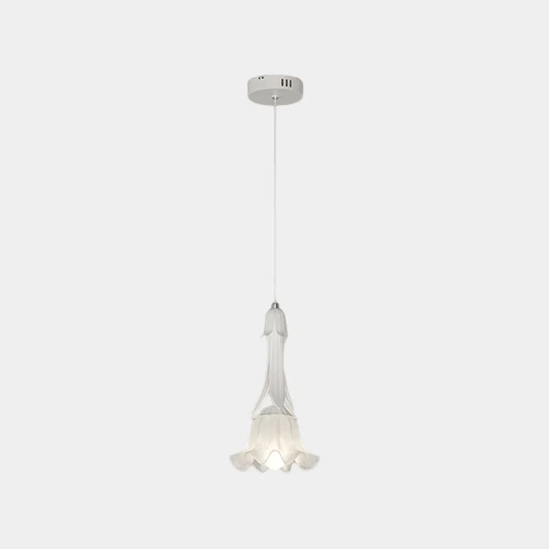 Pendant Light Art Deco Small Lily of the Valley, Green / White