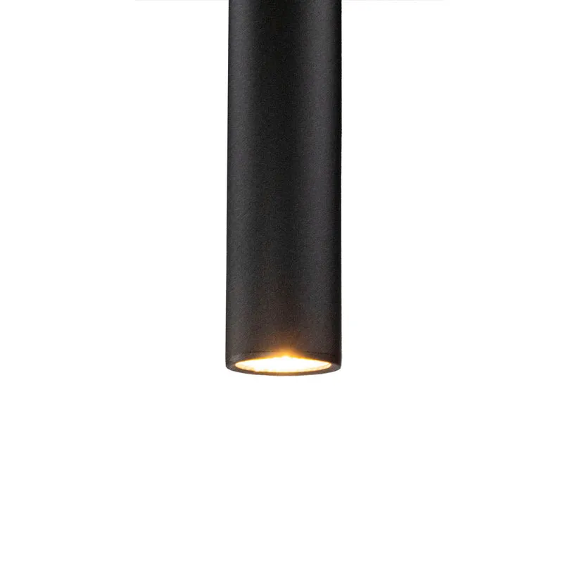 Schwarze Hängelampe länglich - 50cm | GU10-Fassung