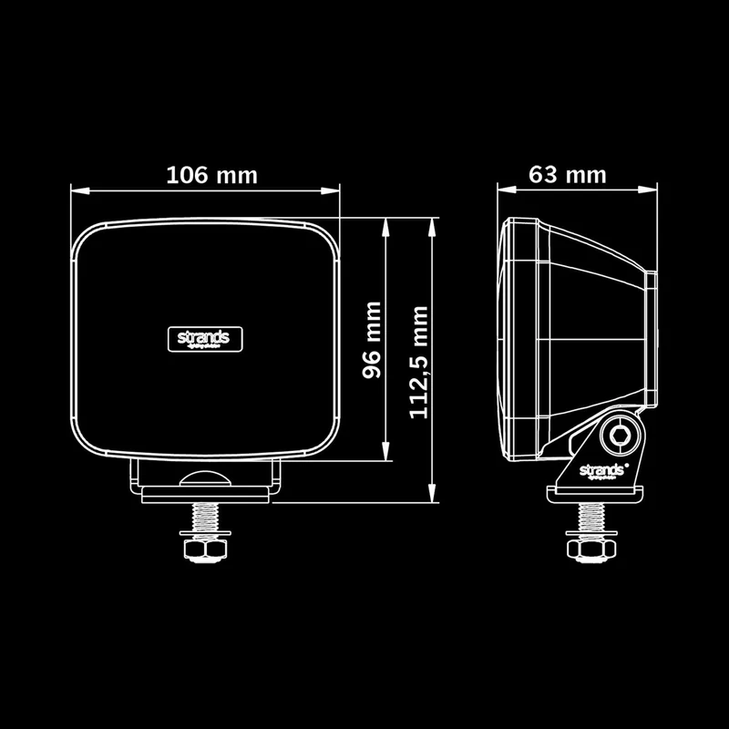 Strands IZE OG Quadratische Arbeitsleuchte / 42W