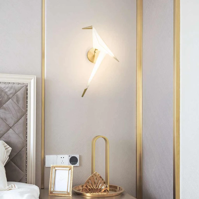 Wall Sconce Light Decorative Acrylic Bird LED