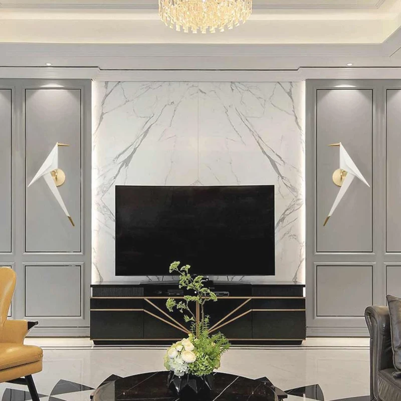 Wall Sconce Light Decorative Acrylic Bird LED