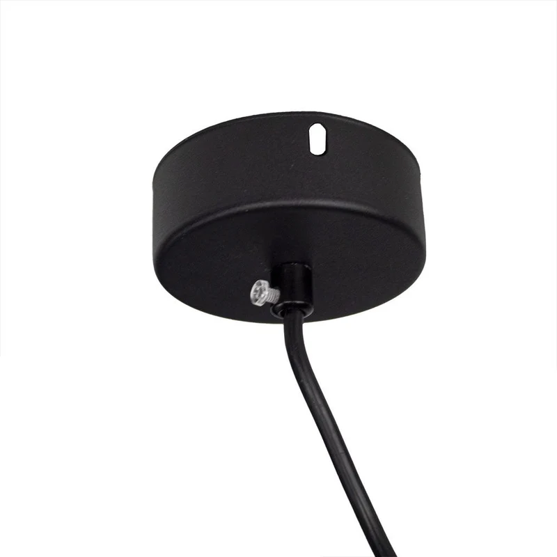 Schwarze Hängelampe – längliche Pendelleuchte – 30 cm | GU10-Fassung