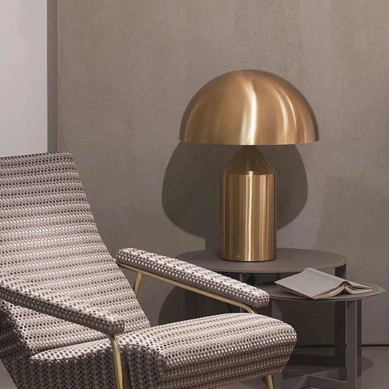 Desk Table Lamp Modern Creative Metal Murshroom, 3 Colors