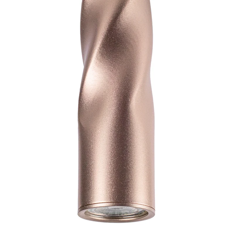 Moderne Hängelampe mit Locken | 30cm | Roségold | GU10-Fassung