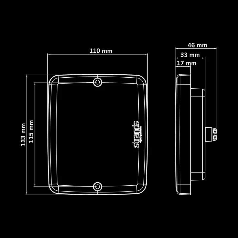 Strands FOR9T Illusion Brems-, Rück- und Blinklicht mit dunkler Linse