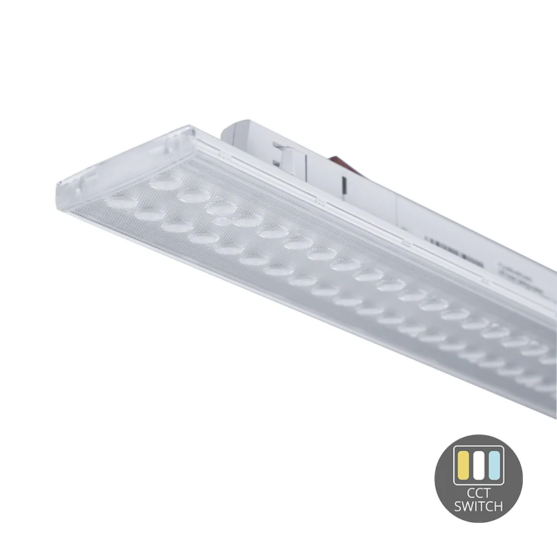3 Phasen Schienenstrahler Travos | 150cm | 35-40-45-55 Watt Schalter | Weiß | CCT Schalter