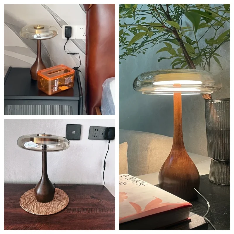Japanische Retro-Glas-Stehlampe – Zénorex
