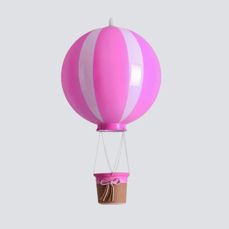 Verspielte Pendelleuchte mit Heißluftballon für das Kinderzimmer