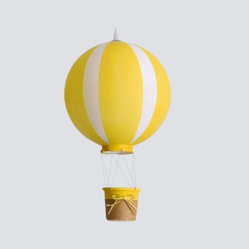Verspielte Pendelleuchte mit Heißluftballon für das Kinderzimmer