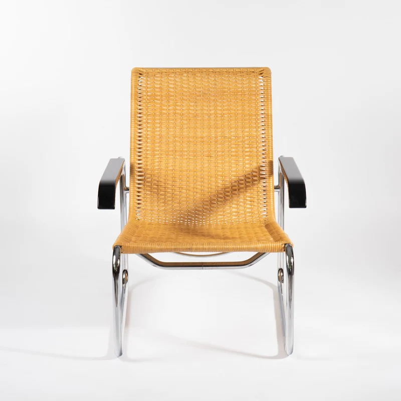 Bauhaus Sessel aus Rattangeflecht