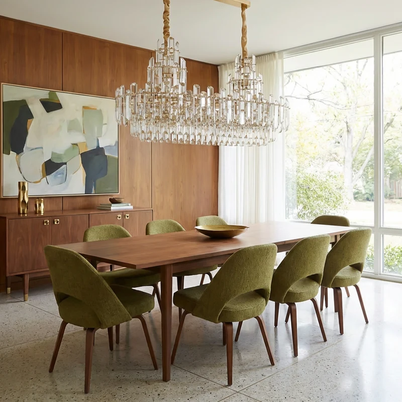 Moderner Kristall-Luster für Maisonette – Estellione