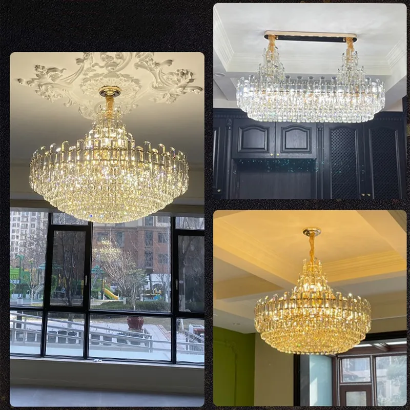 Moderner Kristall-Luster für Maisonette – Estellione