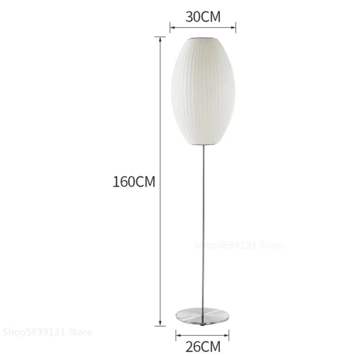 Moderne Stehlampe aus Seide für Wohnzimmer – Sericéa