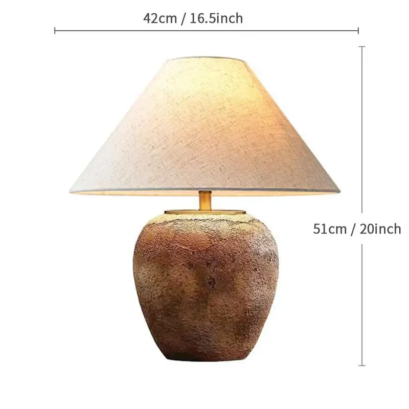 Japanischer Tischlampe aus Keramik für Wohnzimmer – Zenara