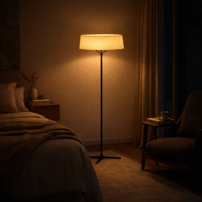 Moderne Stehlampe aus nordischem Stoff für Wohnzimmer – Armoniev