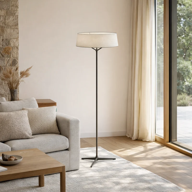 Moderne Stehlampe aus nordischem Stoff für Wohnzimmer – Armoniev