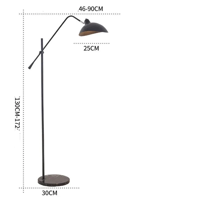 Stehlampe aus goldfarbenem Metall und Marmor für Wohnzimmer – Aurélis