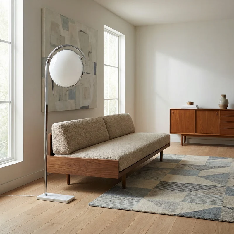 Moderne LED-Stehlampe aus Eisen für Wohnzimmer und Schlafzimmer – Deluzio