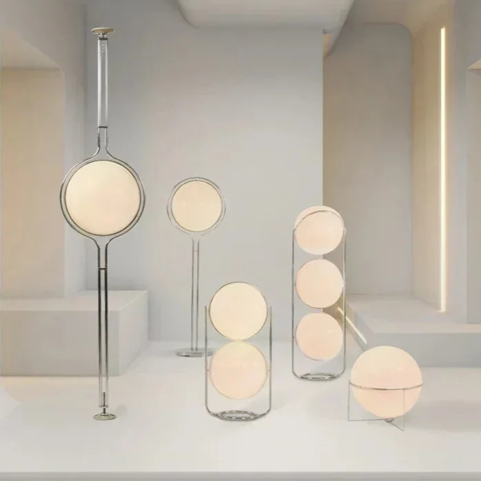 Moderne LED-Stehlampe aus Eisen für Wohnzimmer und Schlafzimmer – Deluzio