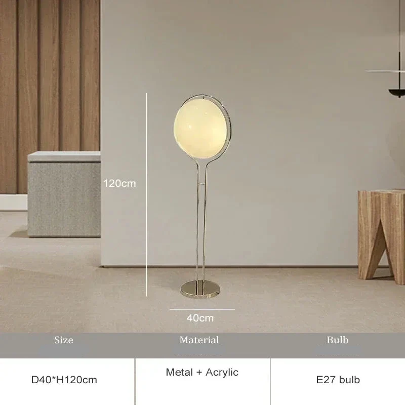 Moderne LED-Stehlampe aus Eisen für Wohnzimmer und Schlafzimmer – Deluzio