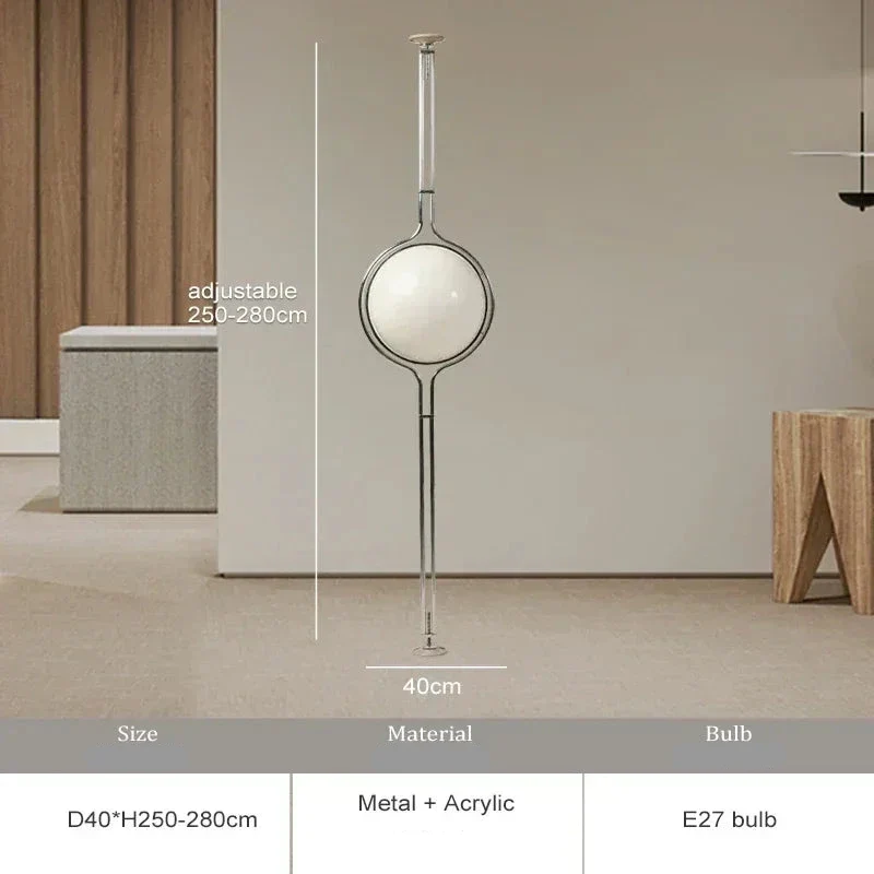 Moderne LED-Stehlampe aus Eisen für Wohnzimmer und Schlafzimmer – Deluzio