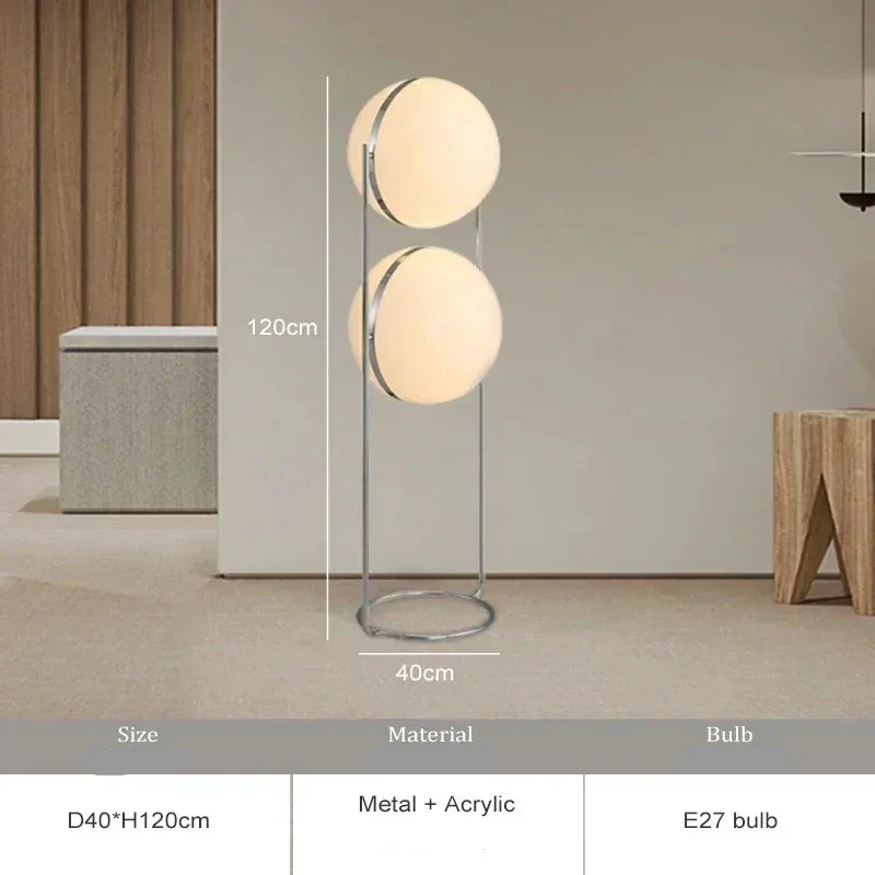 Moderne LED-Stehlampe aus Eisen für Wohnzimmer und Schlafzimmer – Deluzio
