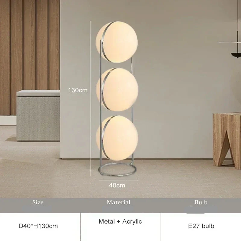 Moderne LED-Stehlampe aus Eisen für Wohnzimmer und Schlafzimmer – Deluzio