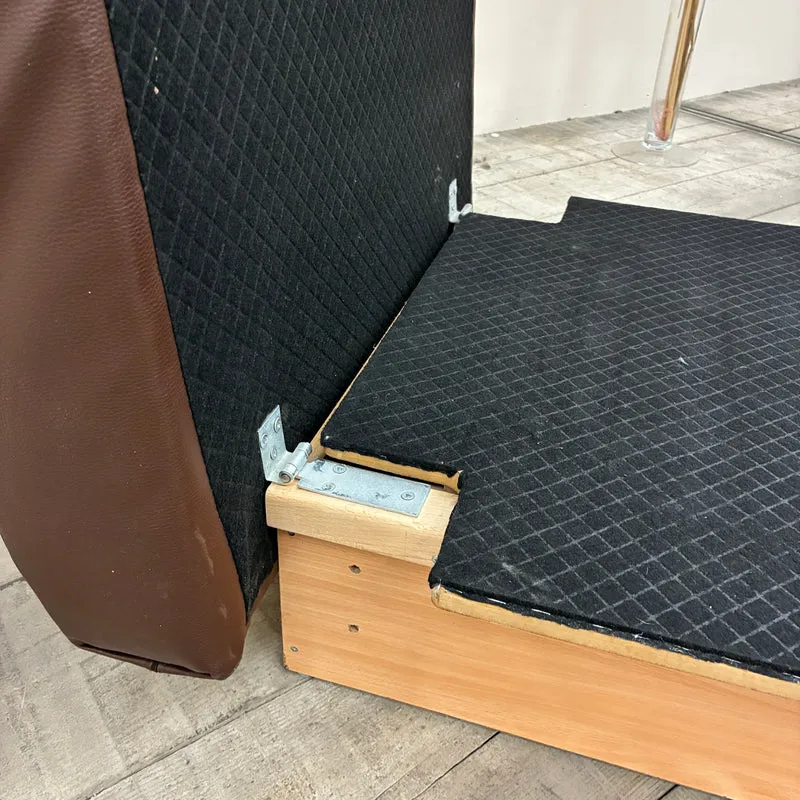 Schlafsessel mit Stauraum Ausziehbar Kunstleder Braun Sessel Gebraucht