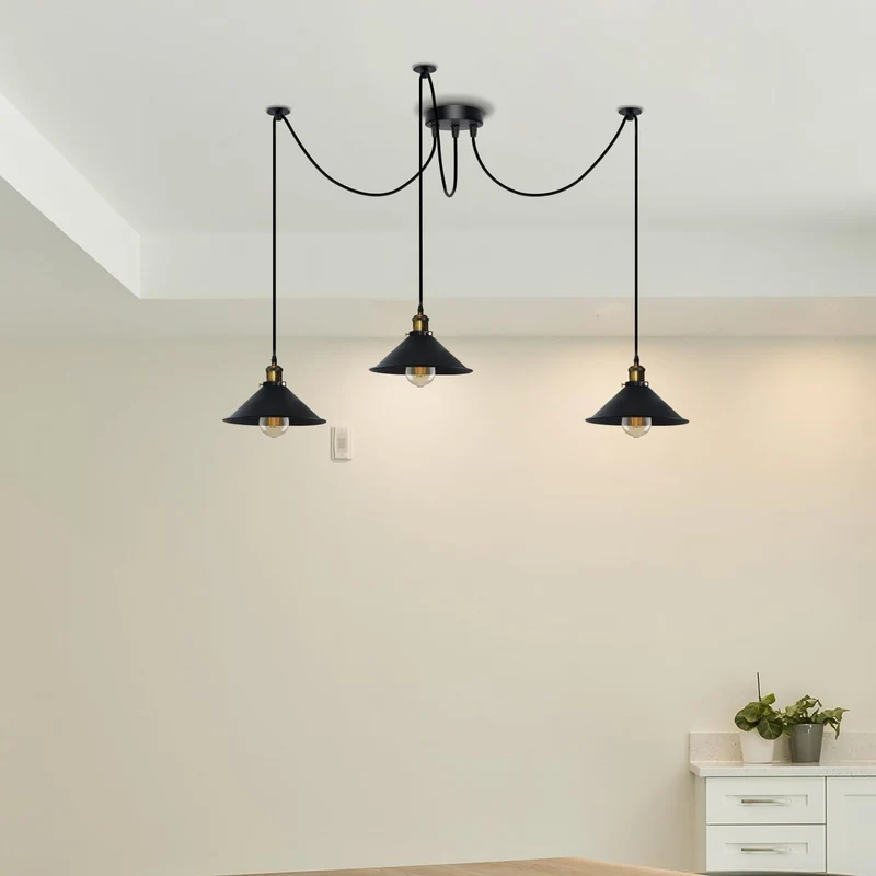 Pendelleuchte Industrial Metall Kegelschirm~3597