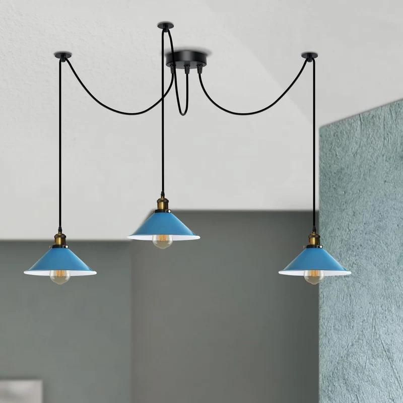 Pendelleuchte Industrial Metall Kegelschirm~3597