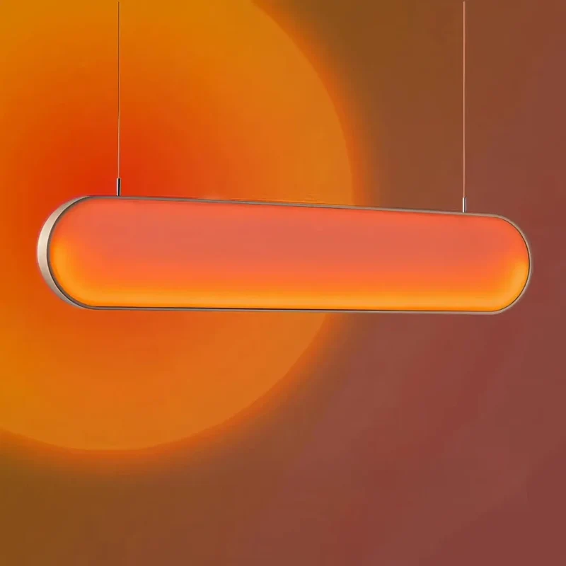 Moderne ovale LED-Pendelleuchte dimmbar für das Esszimmer