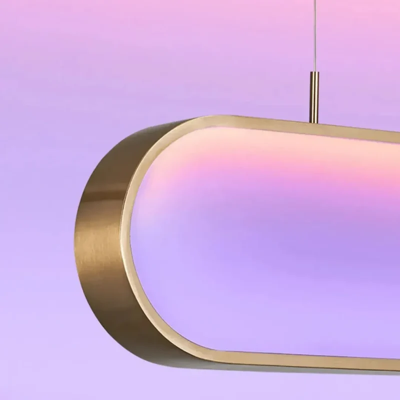 Moderne ovale LED-Pendelleuchte dimmbar für das Esszimmer