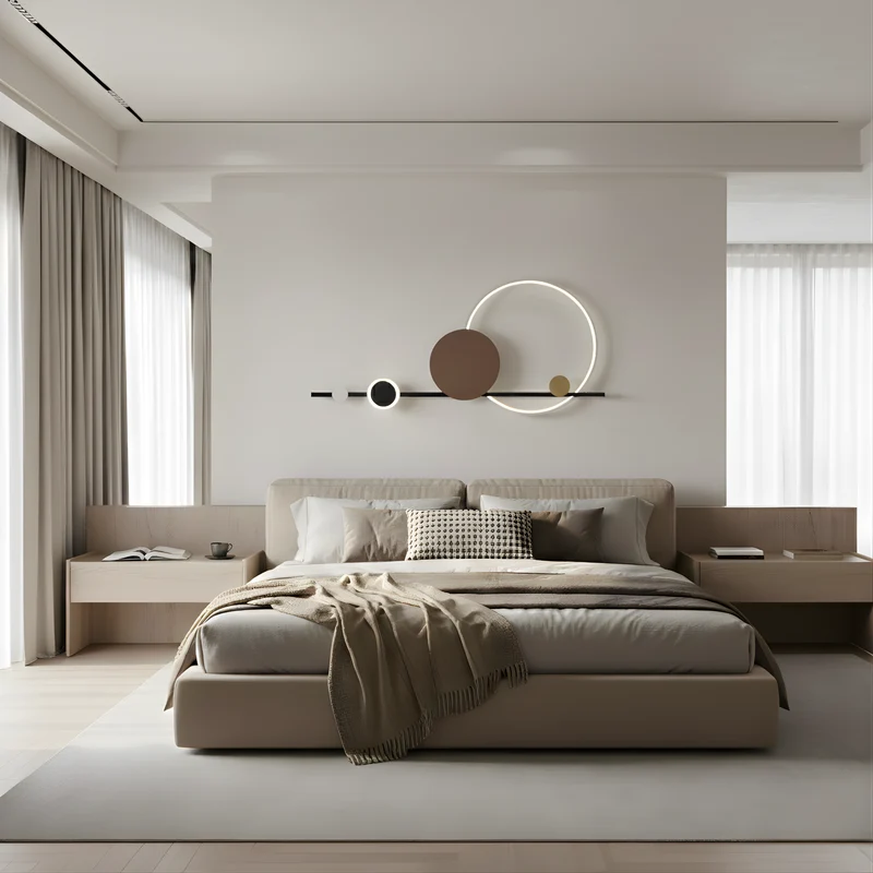 Art Déco Wandleuchte aus schwarzem Metall – Sélénéa