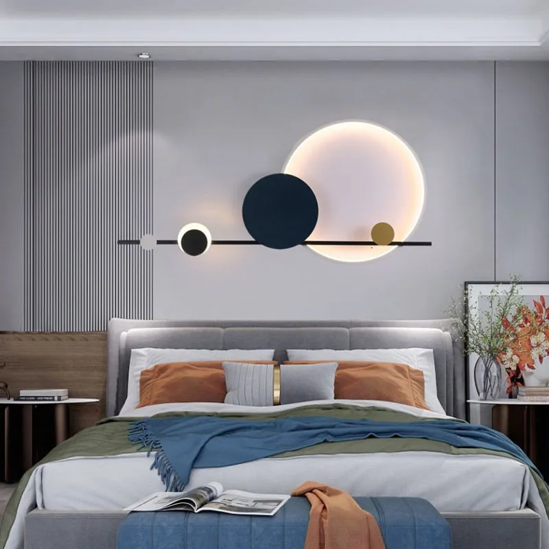 Art Déco Wandleuchte aus schwarzem Metall – Sélénéa
