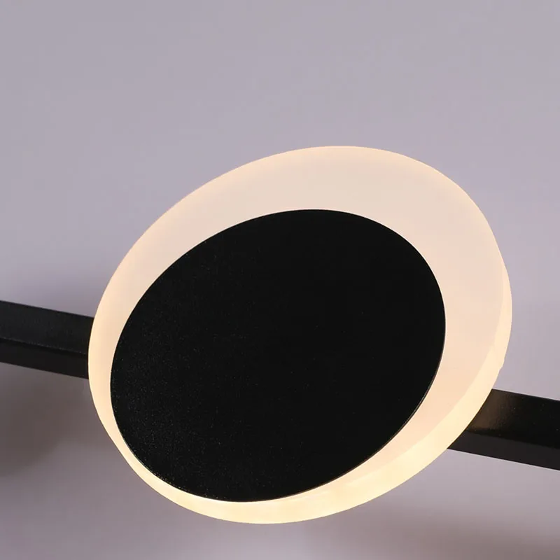Art Déco Wandleuchte aus schwarzem Metall – Sélénéa
