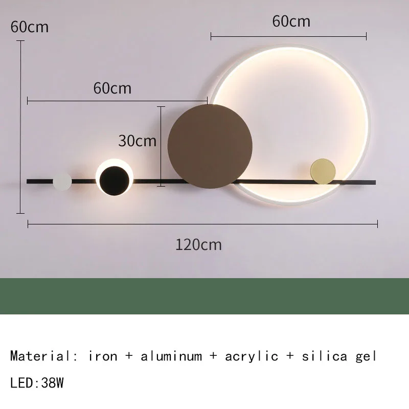 Art Déco Wandleuchte aus schwarzem Metall – Sélénéa