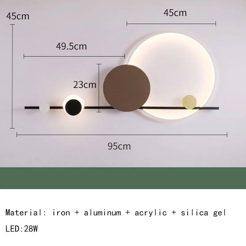 Art Déco Wandleuchte aus schwarzem Metall – Sélénéa