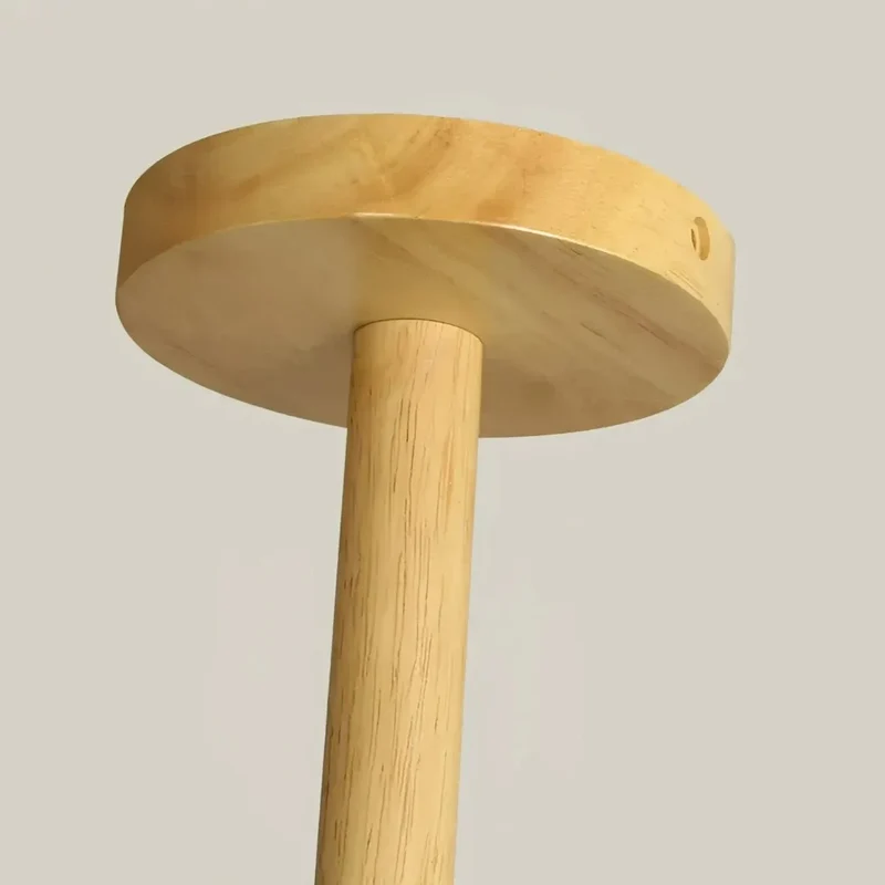 Skandinavischer Kronleuchter aus Holz für Wohnzimmer