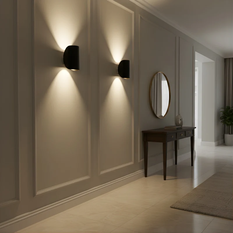 Moderne drehbare Wandleuchte aus Aluminium – Ciral