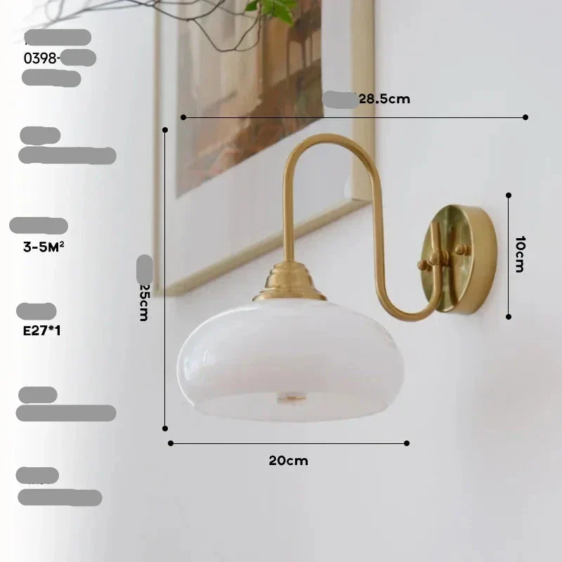 Minimalistische Wandleuchte aus Glas – Eléganza