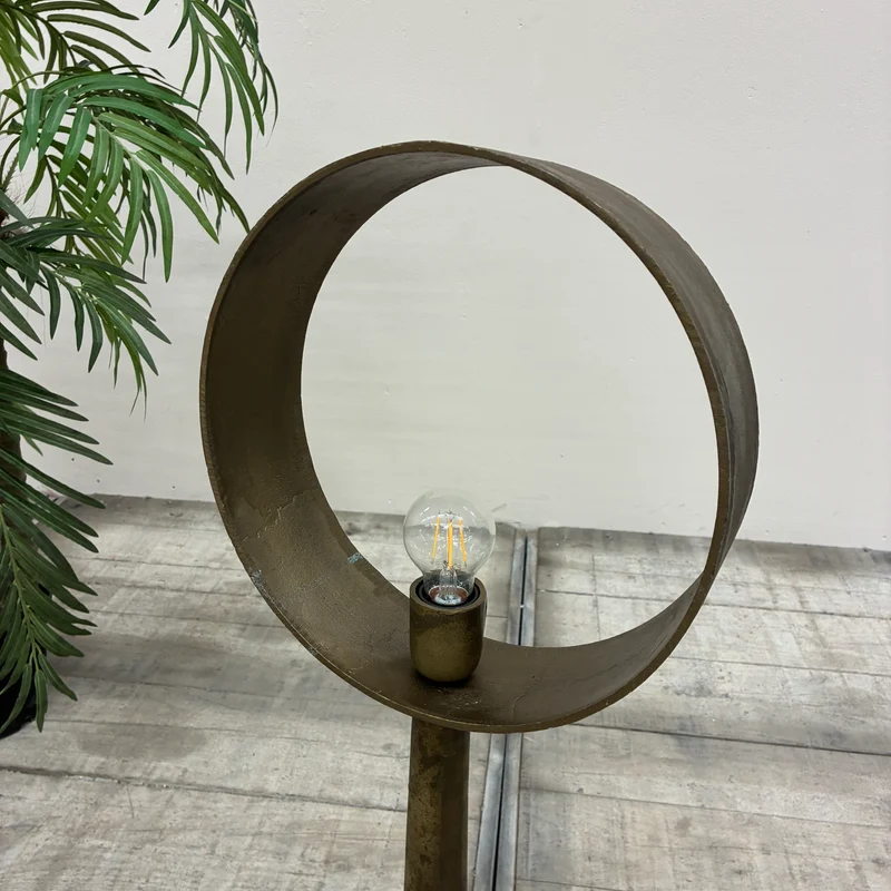 Countryfield Largo Stehlampe Ring Bronze Messing Metall Lampe