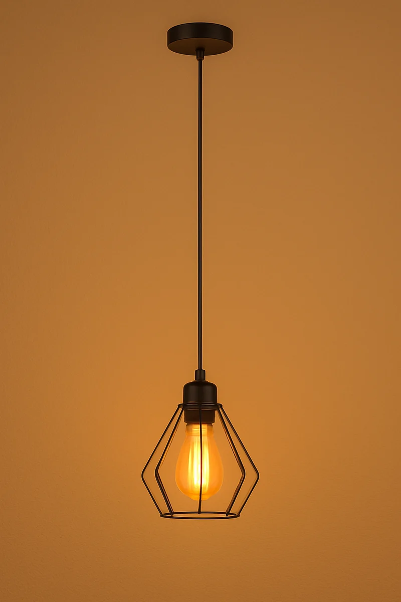 Moderne Hängelampe 10cm | LED E27 | Schwarz | Versuche