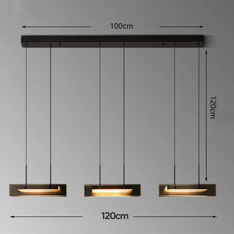 Moderne LED-Pendelleuchte aus Legierung für Wohnzimmer – Arispectra