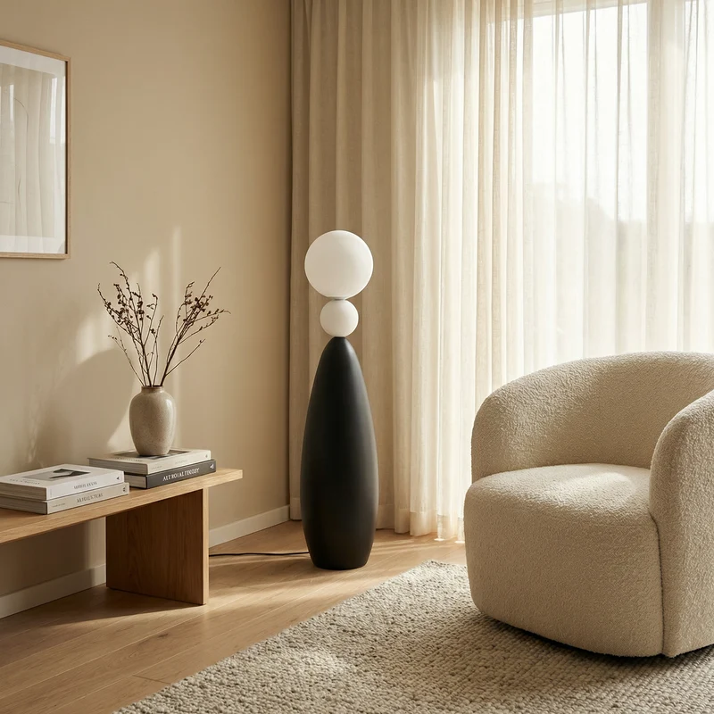 Italienische Designer-Stehlampe aus Eisen für Wohnzimmer – Armone