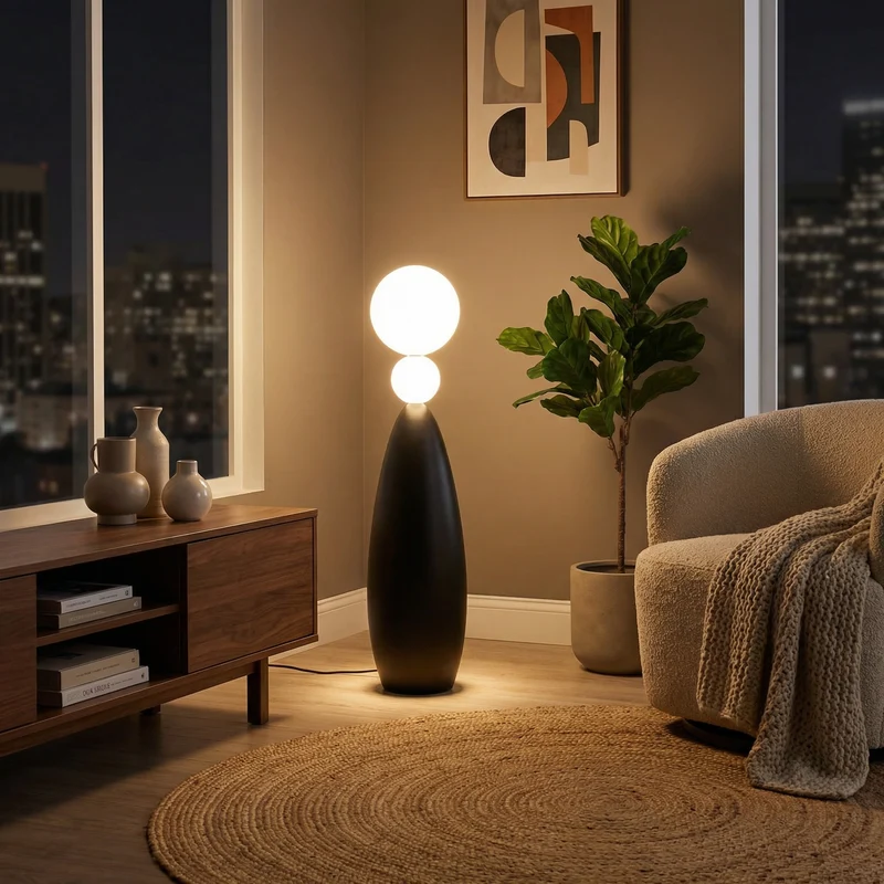 Italienische Designer-Stehlampe aus Eisen für Wohnzimmer – Armone
